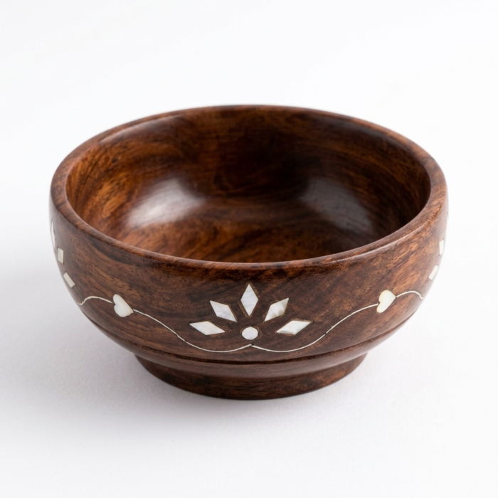Wooden Inlay Design Bowl